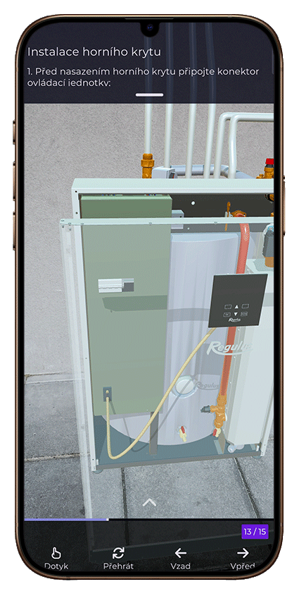 instalace krytu